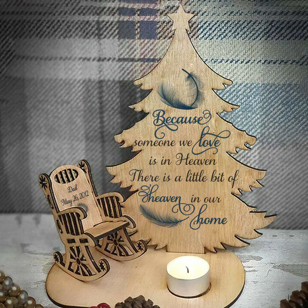 Heaven In Our Home - Personalized Custom Candle Holder - Image 2