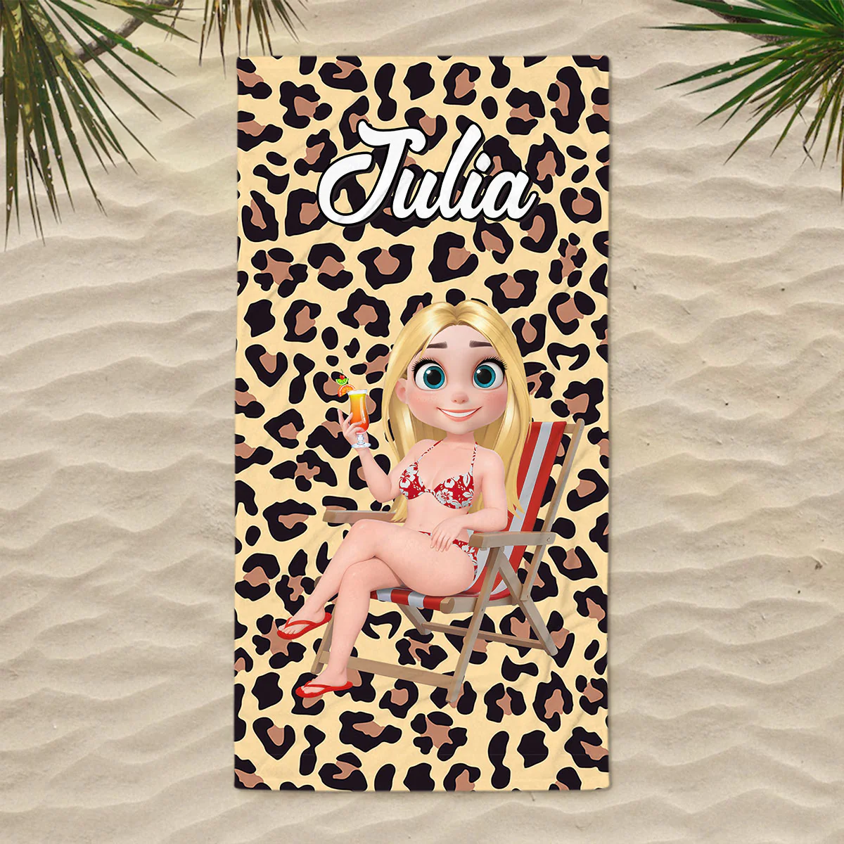 Hello Gorgeous - Personalized Custom Beach Towel