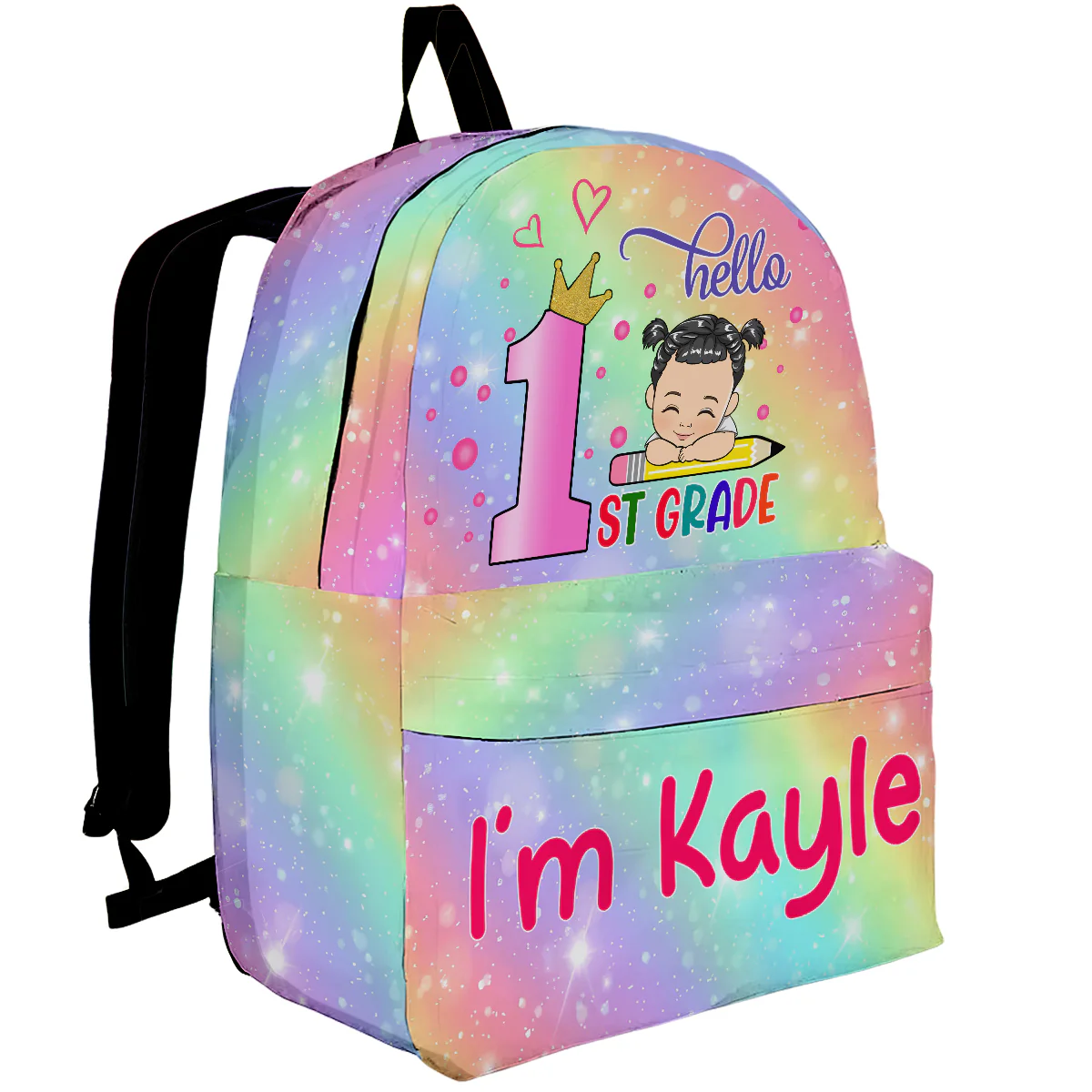 Hello School - Personalized Custom Backpack - Image 2