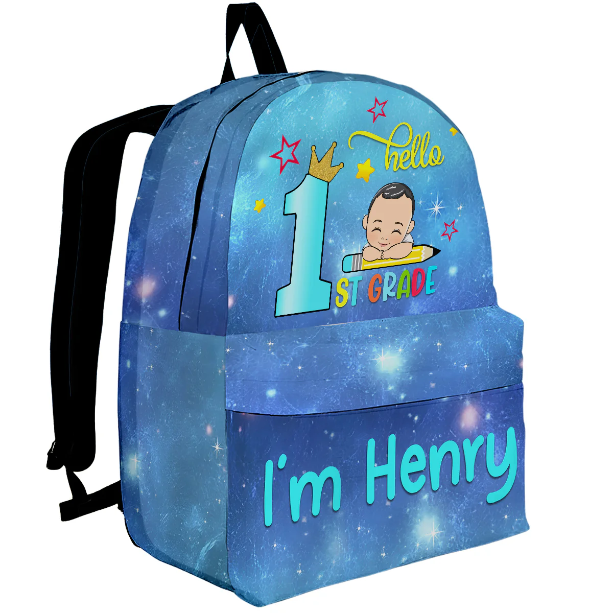 Hello School - Personalized Custom Backpack - Image 3
