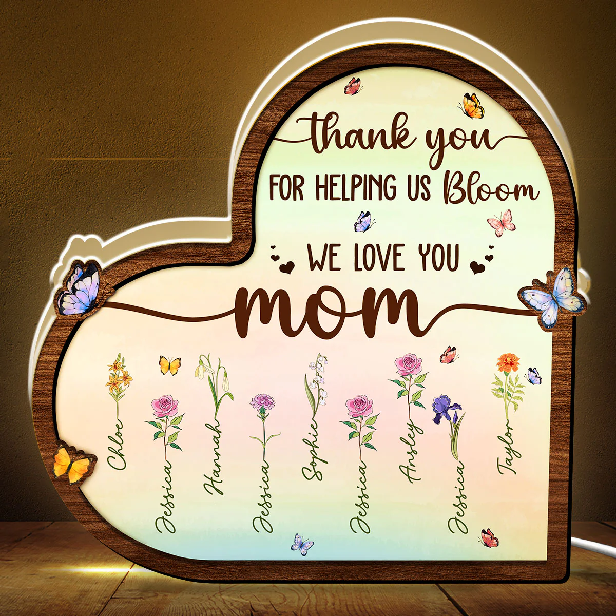 Helping Bloom - Personalized Custom Light Box - Image 3