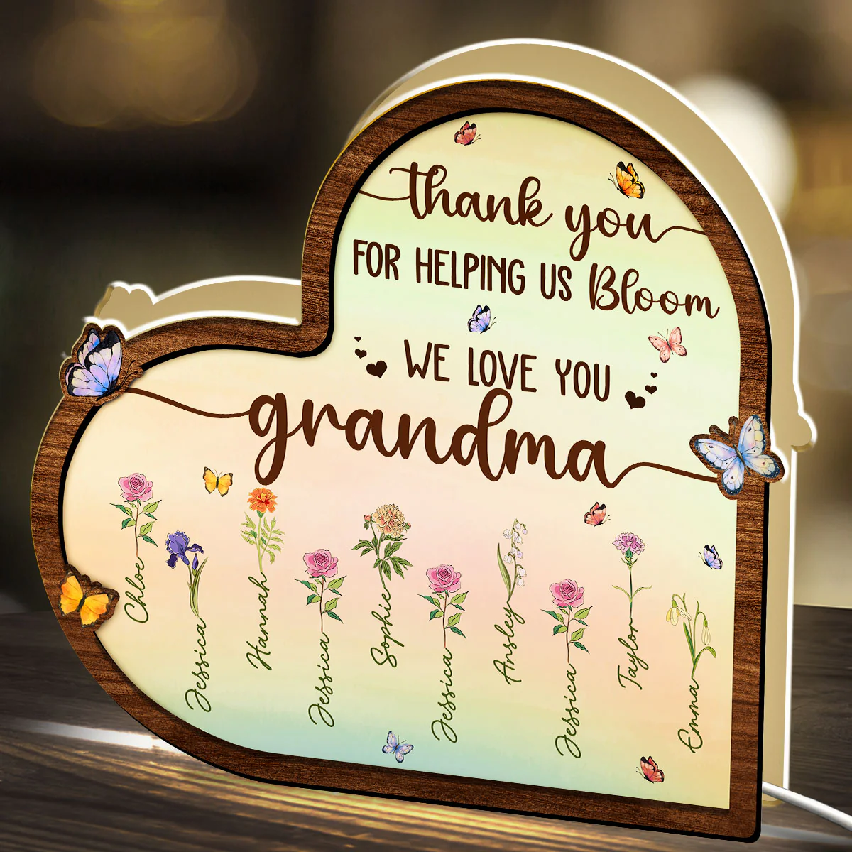 Helping Bloom - Personalized Custom Light Box - Image 4