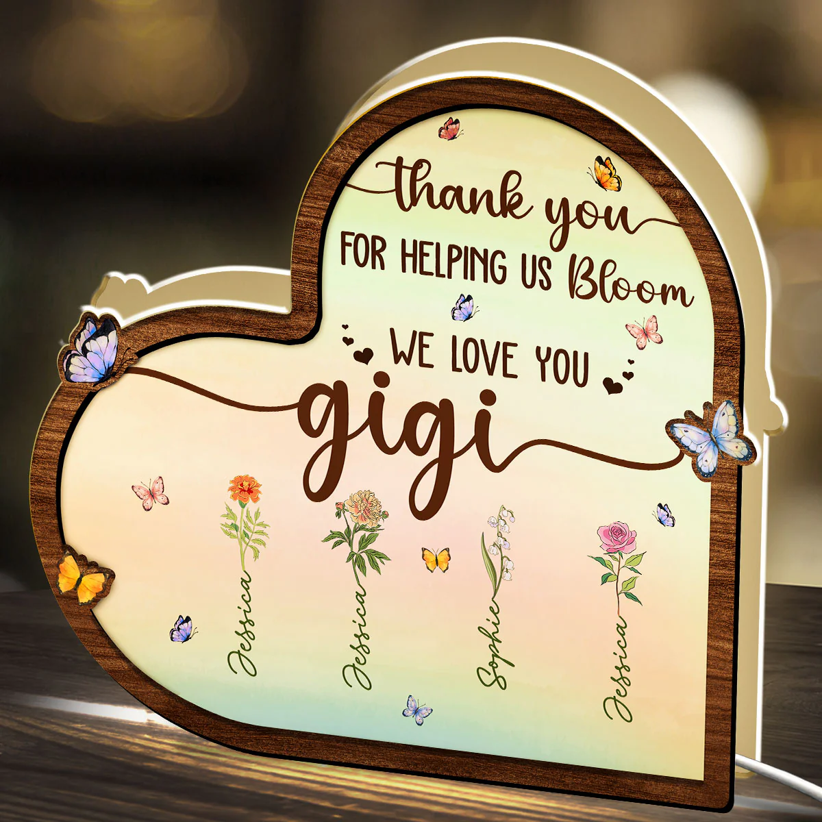 Helping Bloom - Personalized Custom Light Box - Image 5