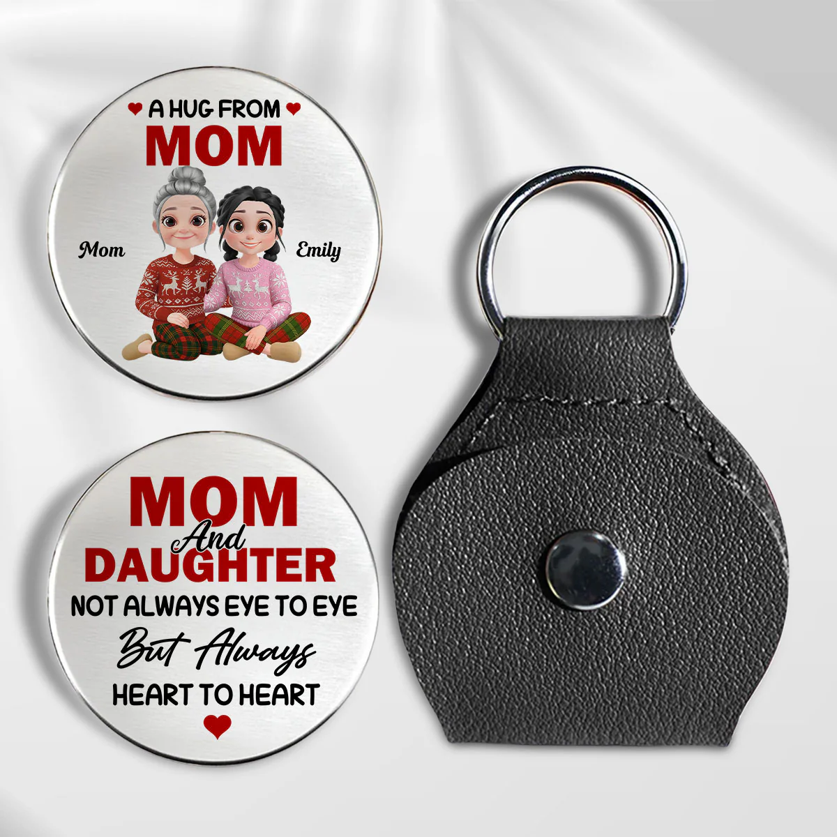 Her Smile Mirrors My Soul - Personalized Custom Pocket Hug