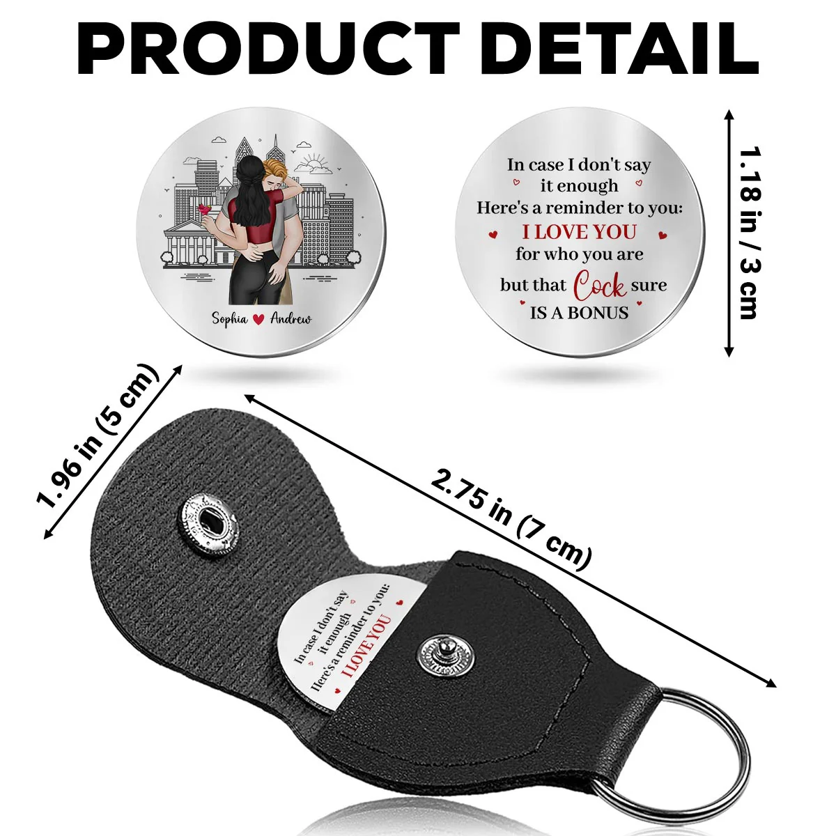 Here Is A Reminder To You - Personalized Custom Pocket Hug - Image 5