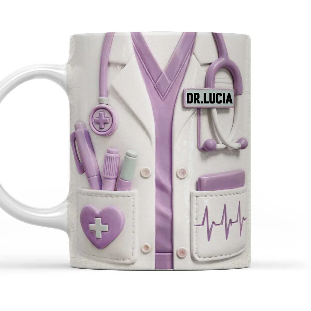 Heroes In White Coats - Personalized Custom 3D Inflated Effect Mug