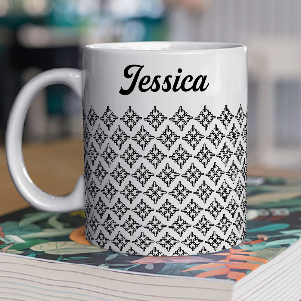 Hidden Flower - Personalized Custom Coffee Mug - Image 2