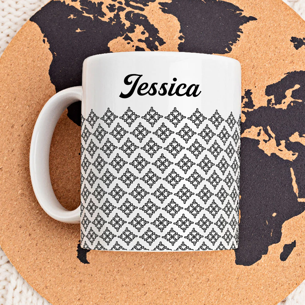 Hidden Flower - Personalized Custom Coffee Mug - Image 3