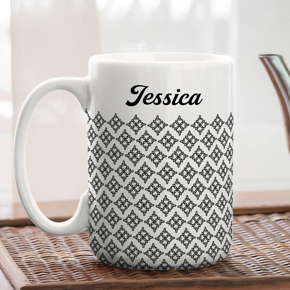 Hidden Flower - Personalized Custom Coffee Mug - Image 7