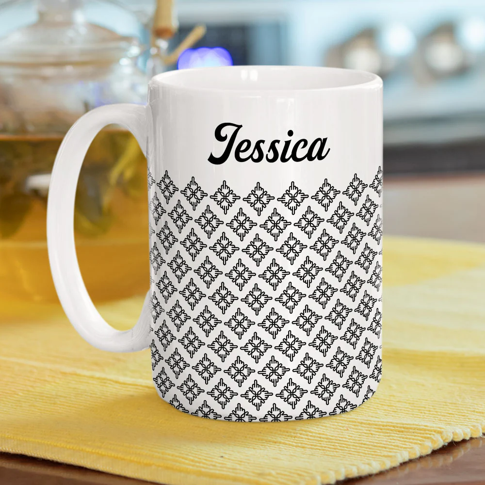Hidden Flower - Personalized Custom Coffee Mug - Image 9