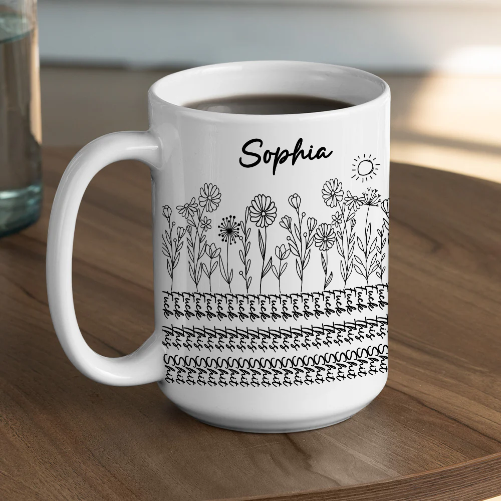 Hidden Message - Personalized Custom Coffee Mug - Image 4