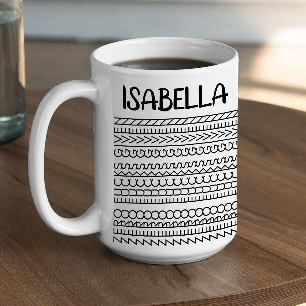 Hidden Words Pure Poetry - Personalized Custom Coffee Mug - Image 7