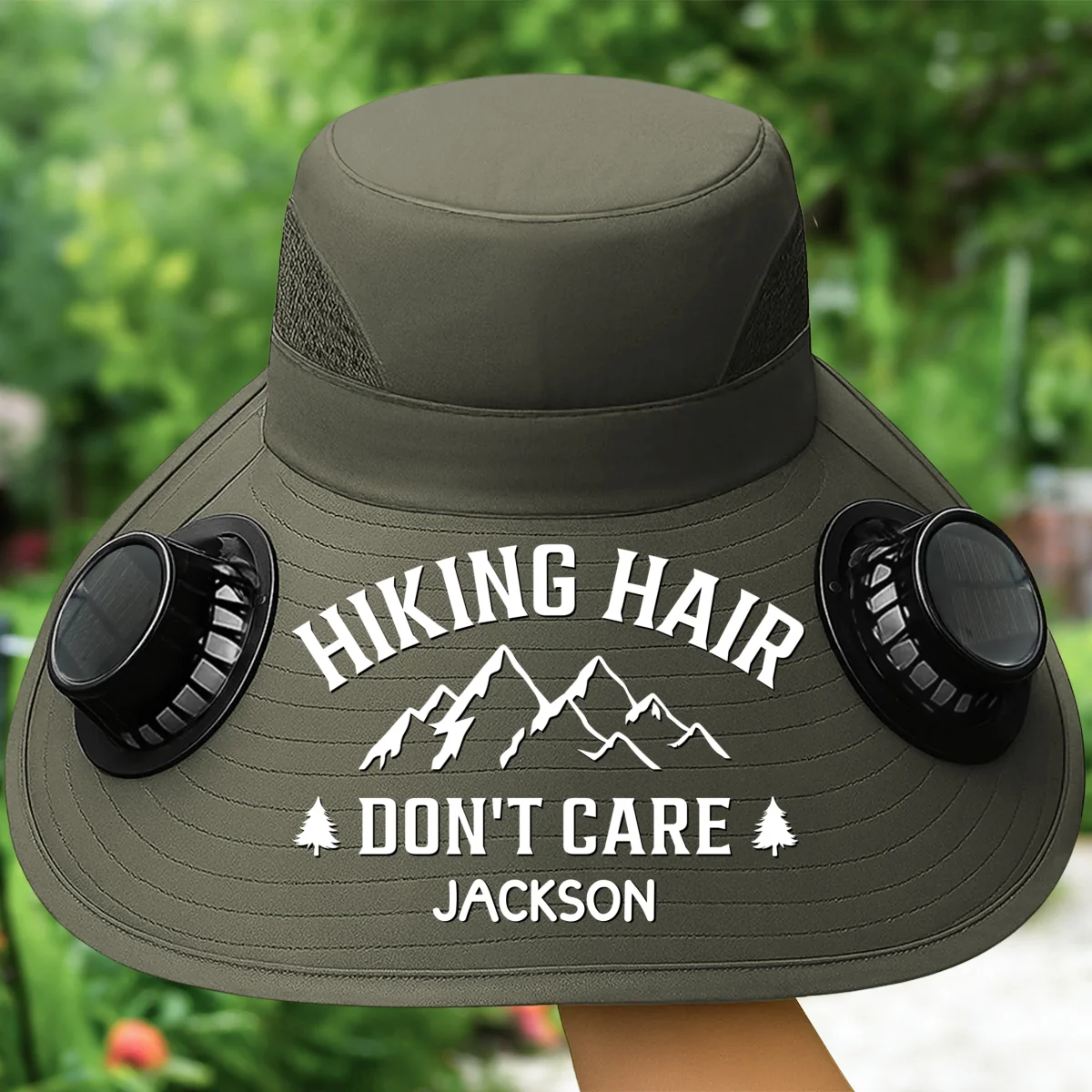 Hiking hair - Personalized Custom Solar Fan Hat - Image 10