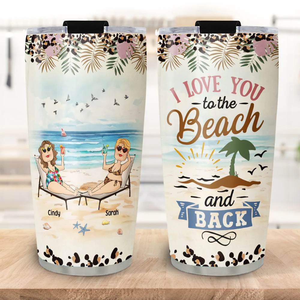 Hola Beaches - Personalized Custom Tumbler - Image 2
