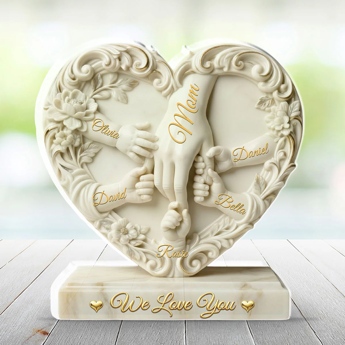 Hold Hand - Personalized Custom Acrylic Plaque - Image 2
