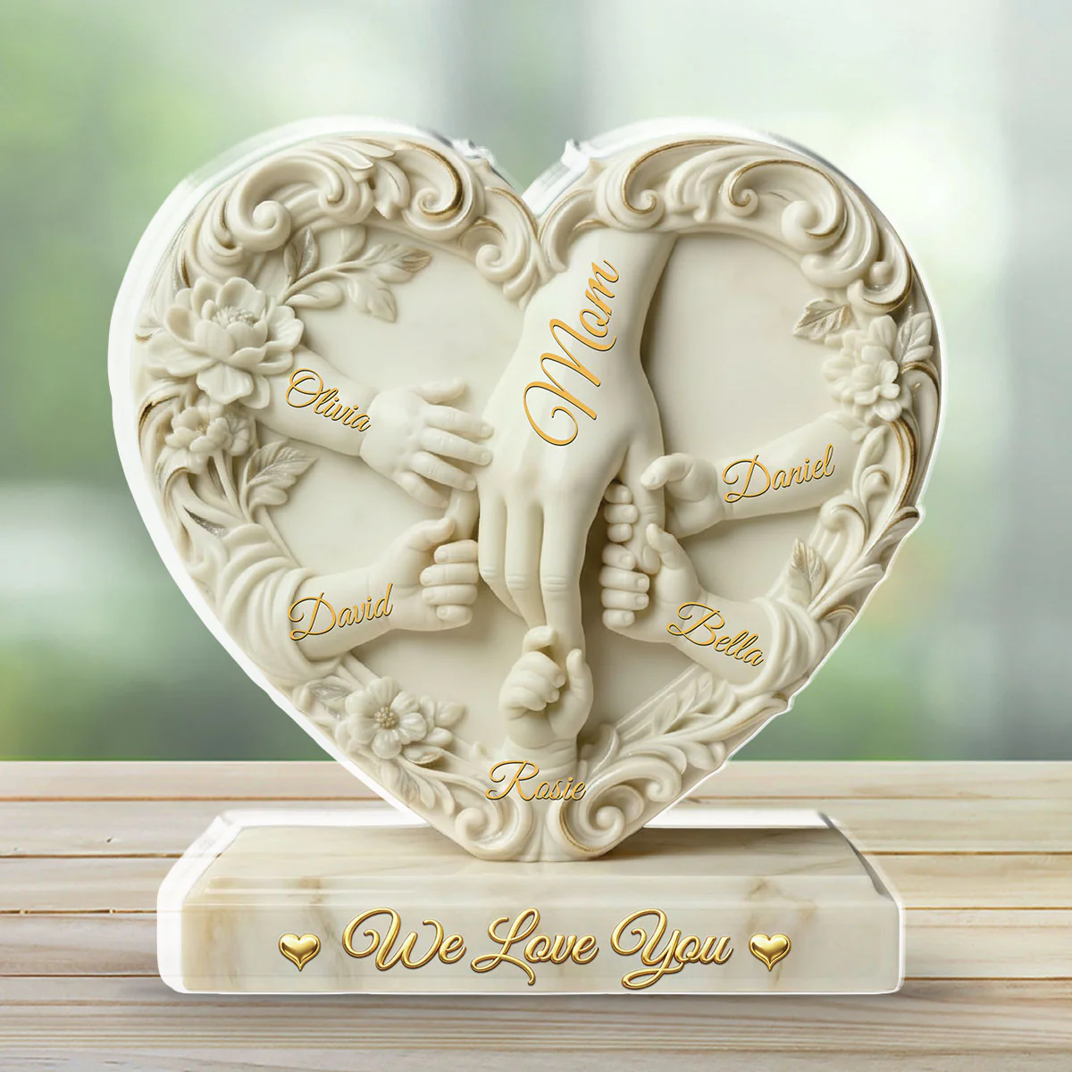 Hold Hand - Personalized Custom Acrylic Plaque - Image 3