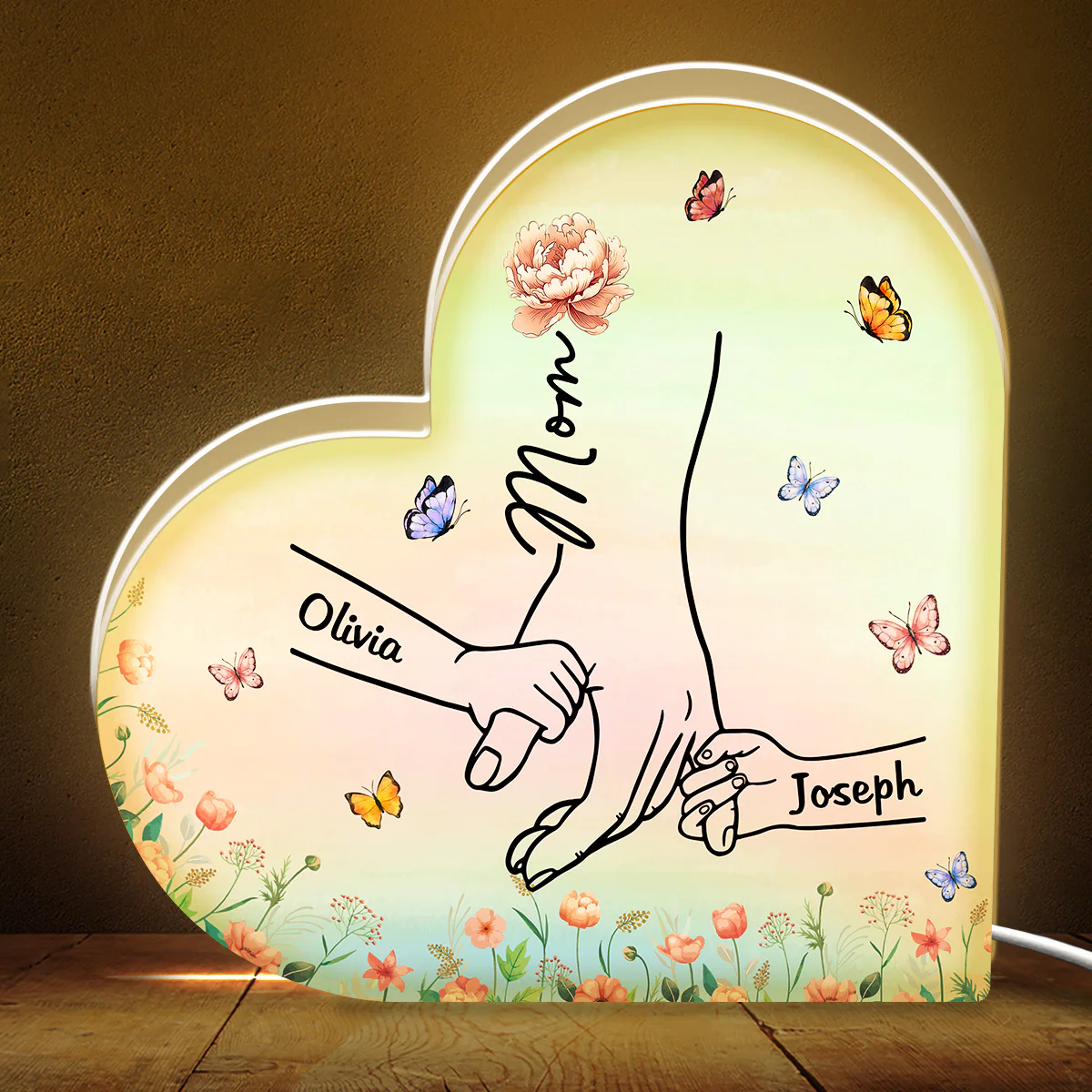 Hold My Hand - Personalized Custom Light Box - Image 2