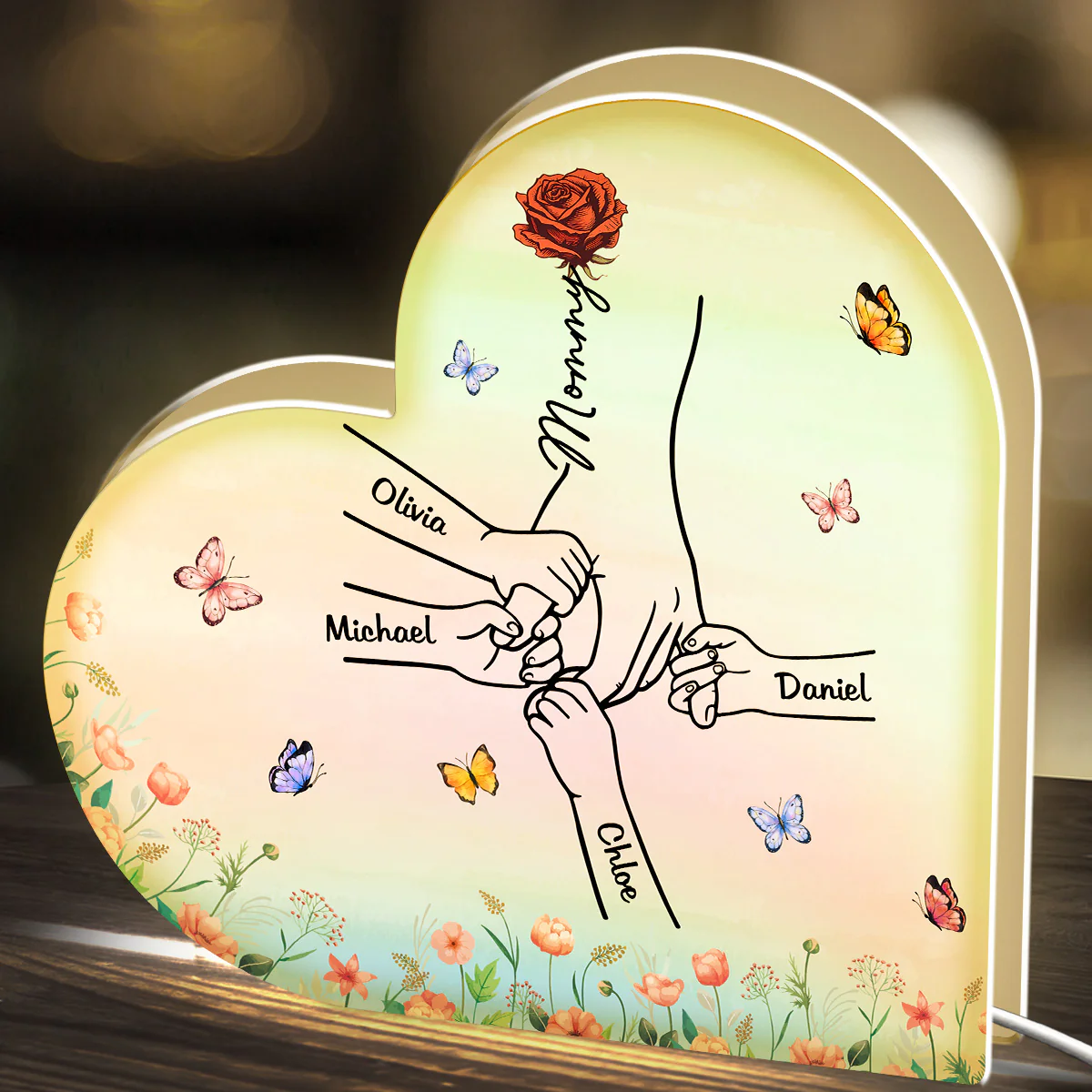 Hold My Hand - Personalized Custom Light Box - Image 3