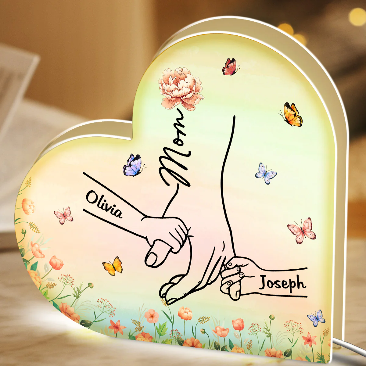 Hold My Hand - Personalized Custom Light Box - Image 4