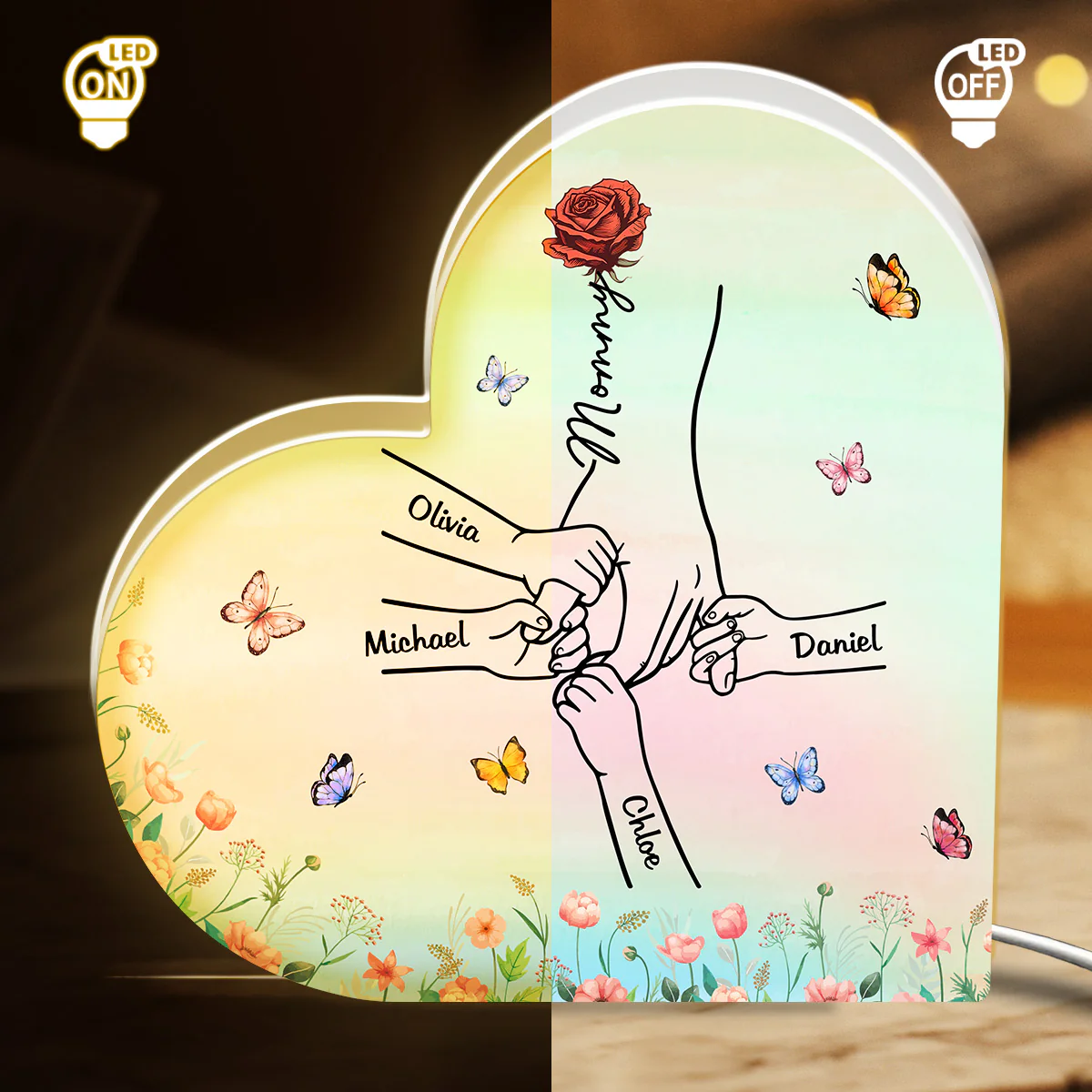 Hold My Hand - Personalized Custom Light Box - Image 5