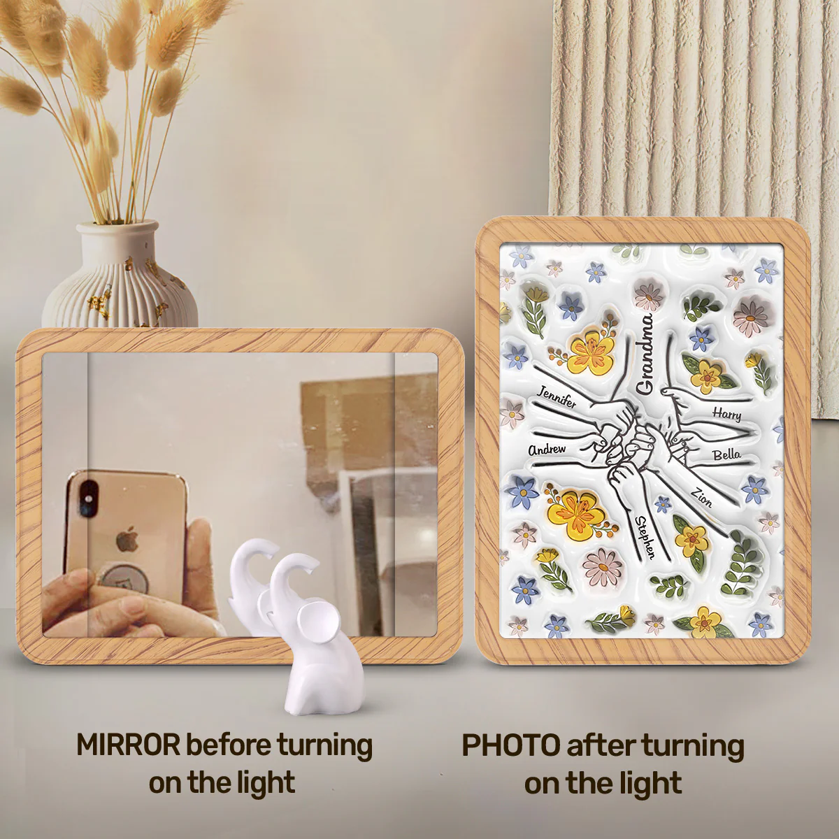 Hold Our Hand - Personalized Custom Magic Mirror - Image 5
