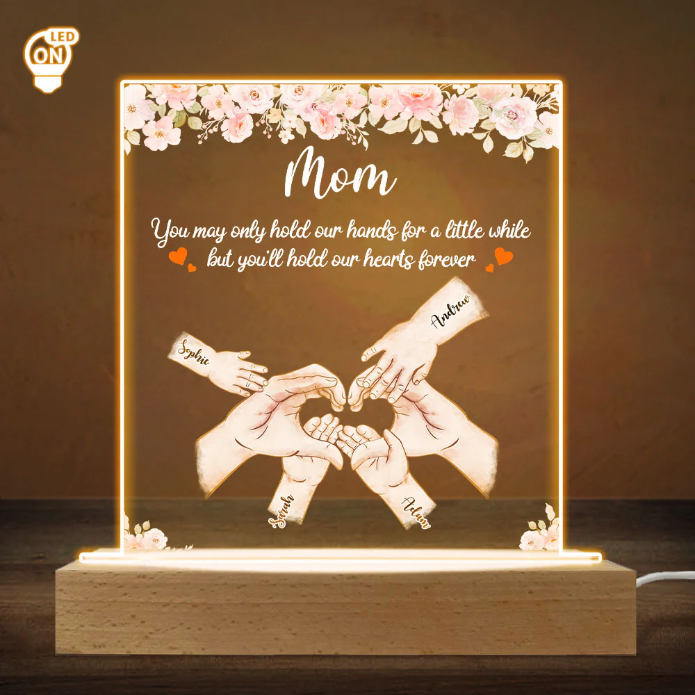 Hold Our Hearts - Personalized Custom LED Light