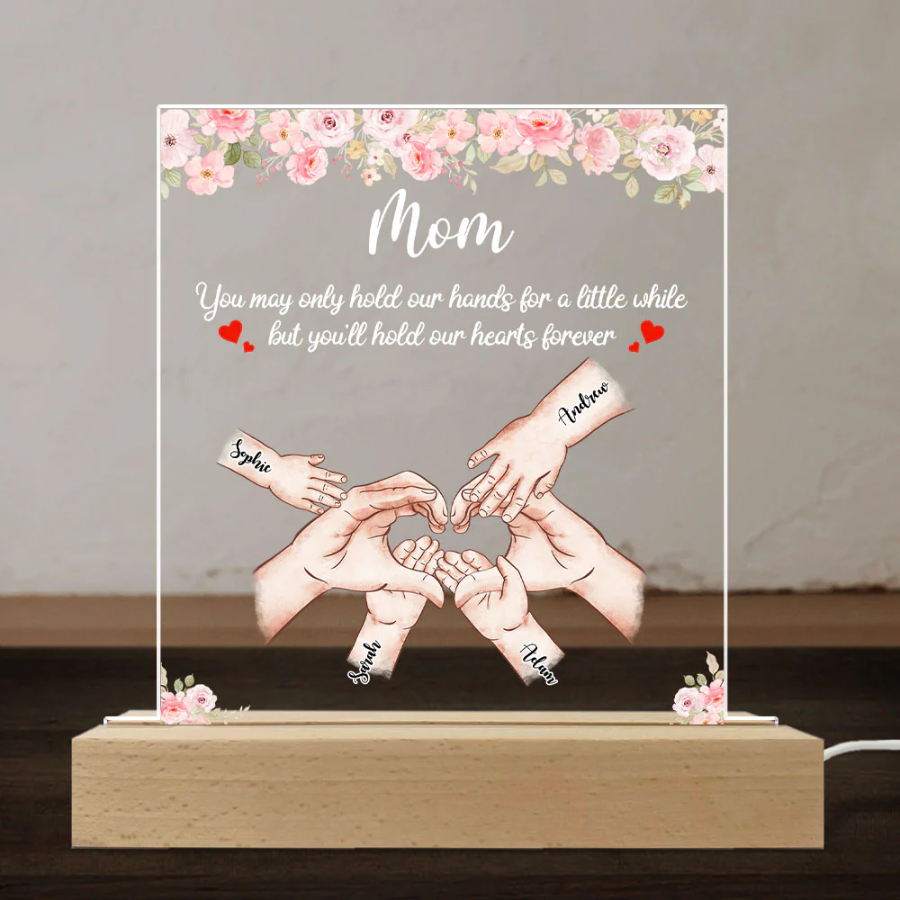 Hold Our Hearts - Personalized Custom LED Light - Image 2