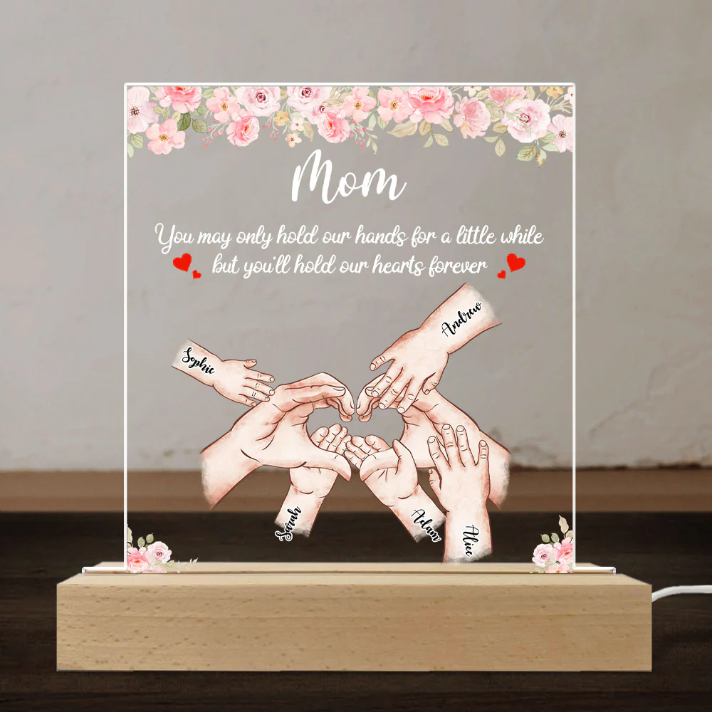 Hold Our Hearts - Personalized Custom LED Light - Image 4