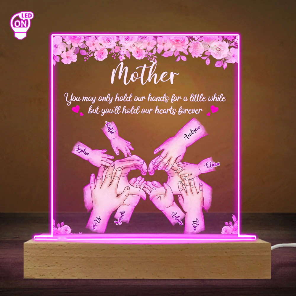 Hold Our Hearts - Personalized Custom LED Light - Image 5