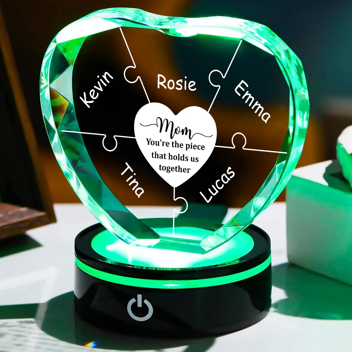 Hold Us Together - Personalized Custom Crystal Led Light - Image 3