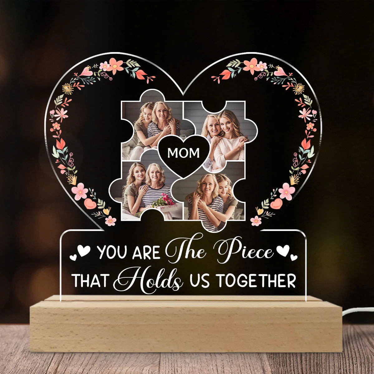 Hold Us Together - Personalized Custom LED Light - Image 2