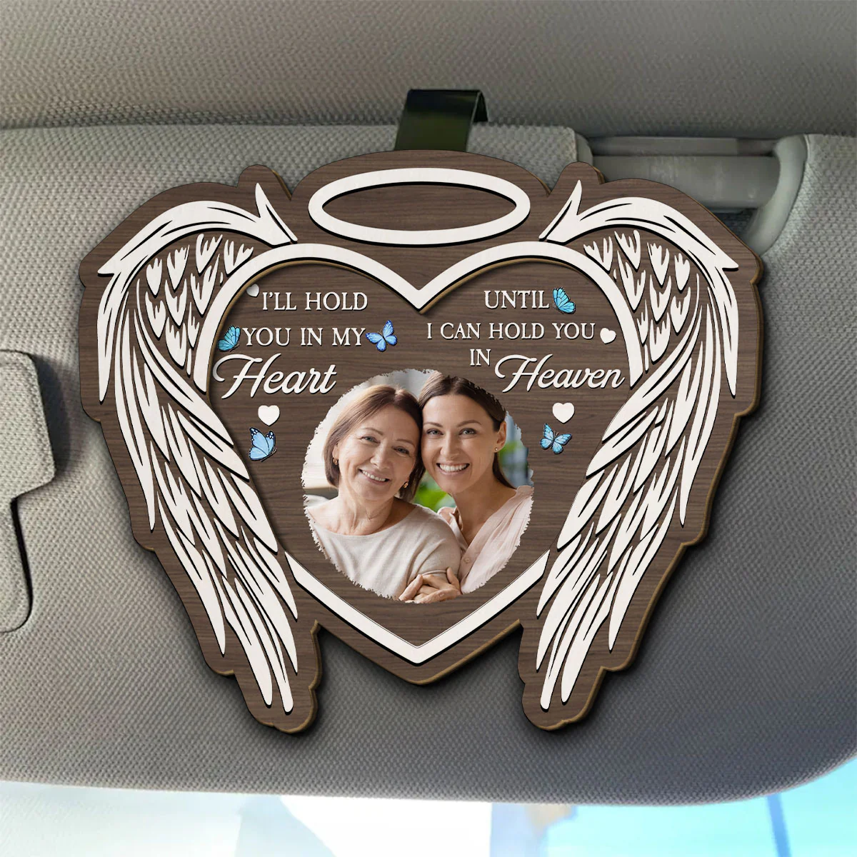 Hold You In My Heart - Personalized Custom Car Visor Clip - Image 3