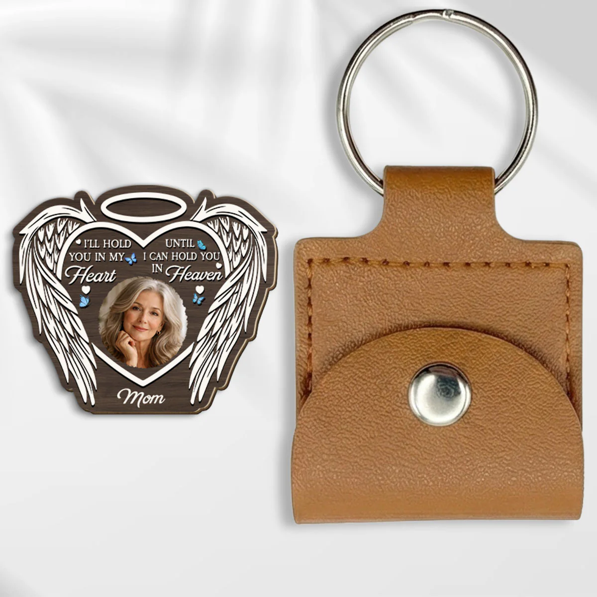 Hold You In My Heart - Personalized Custom Wooden Pocket Hug