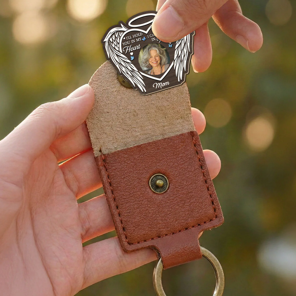 Hold You In My Heart - Personalized Custom Wooden Pocket Hug - Image 3