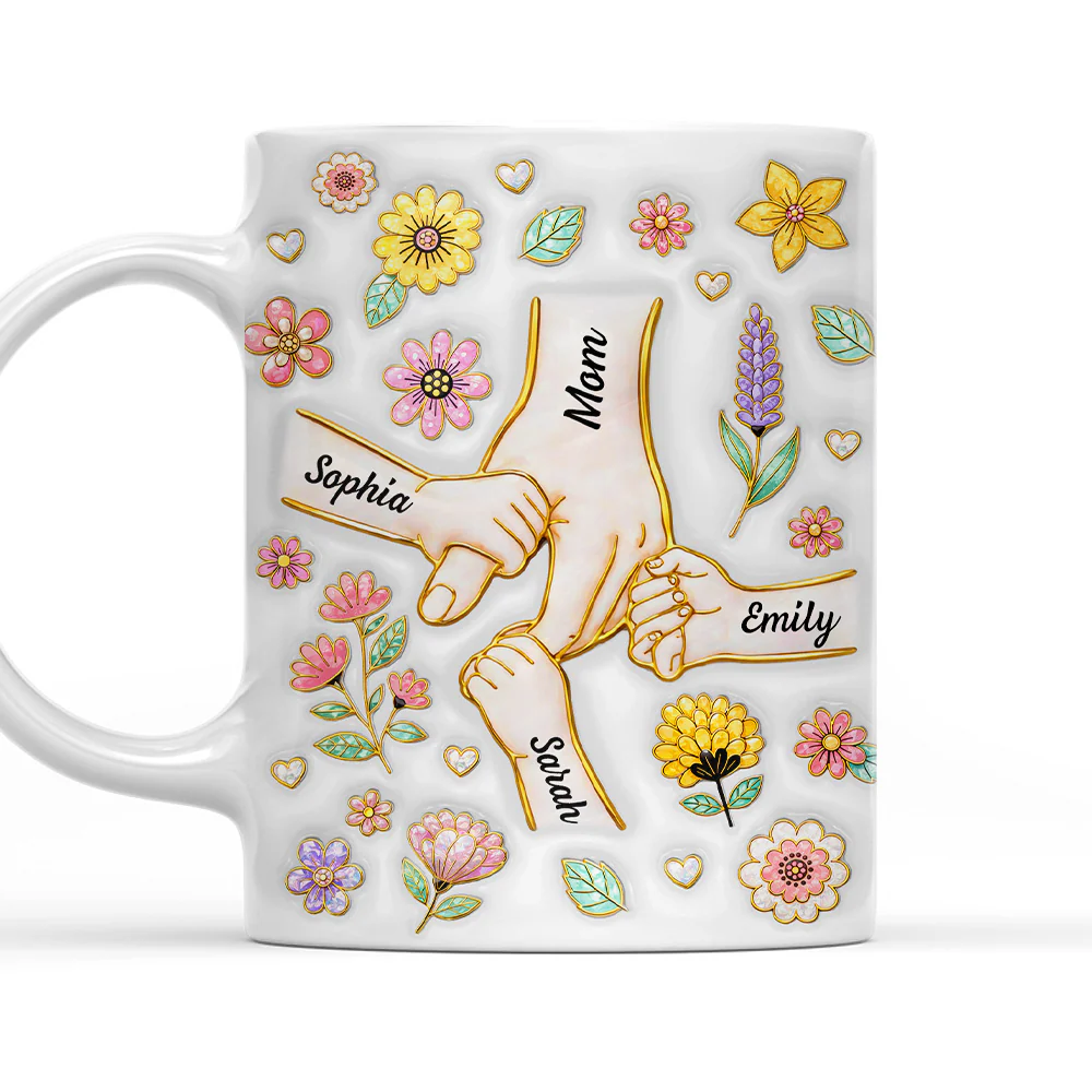 Hold Your Hand Forever - Personalized Custom 3D Inflated Effect Mug
