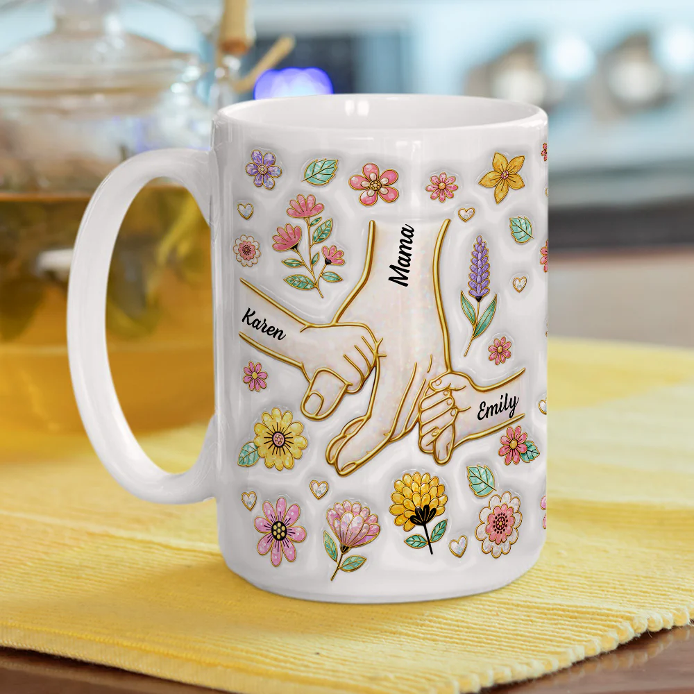 Hold Your Hand Forever - Personalized Custom 3D Inflated Effect Mug - Image 5