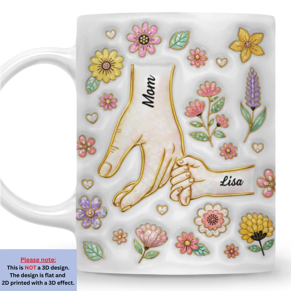 Hold Your Hand Forever - Personalized Custom 3D Inflated Effect Mug - Image 7