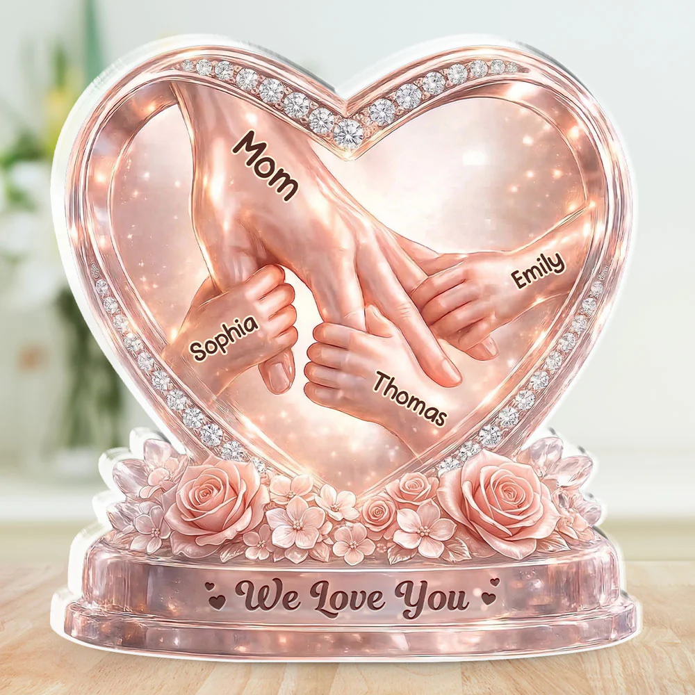 Hold Your Hand Forever - Personalized Custom Acrylic Plaque - Image 2