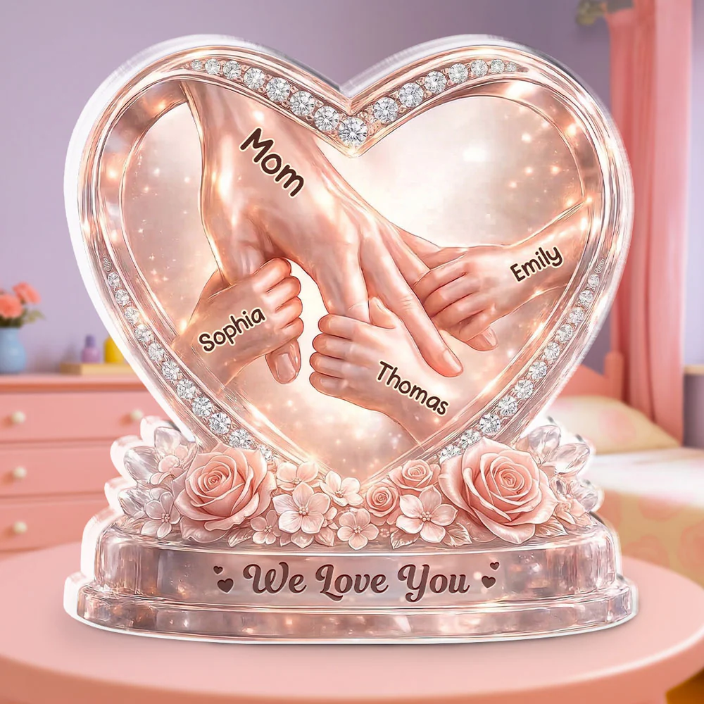Hold Your Hand Forever - Personalized Custom Acrylic Plaque - Image 4