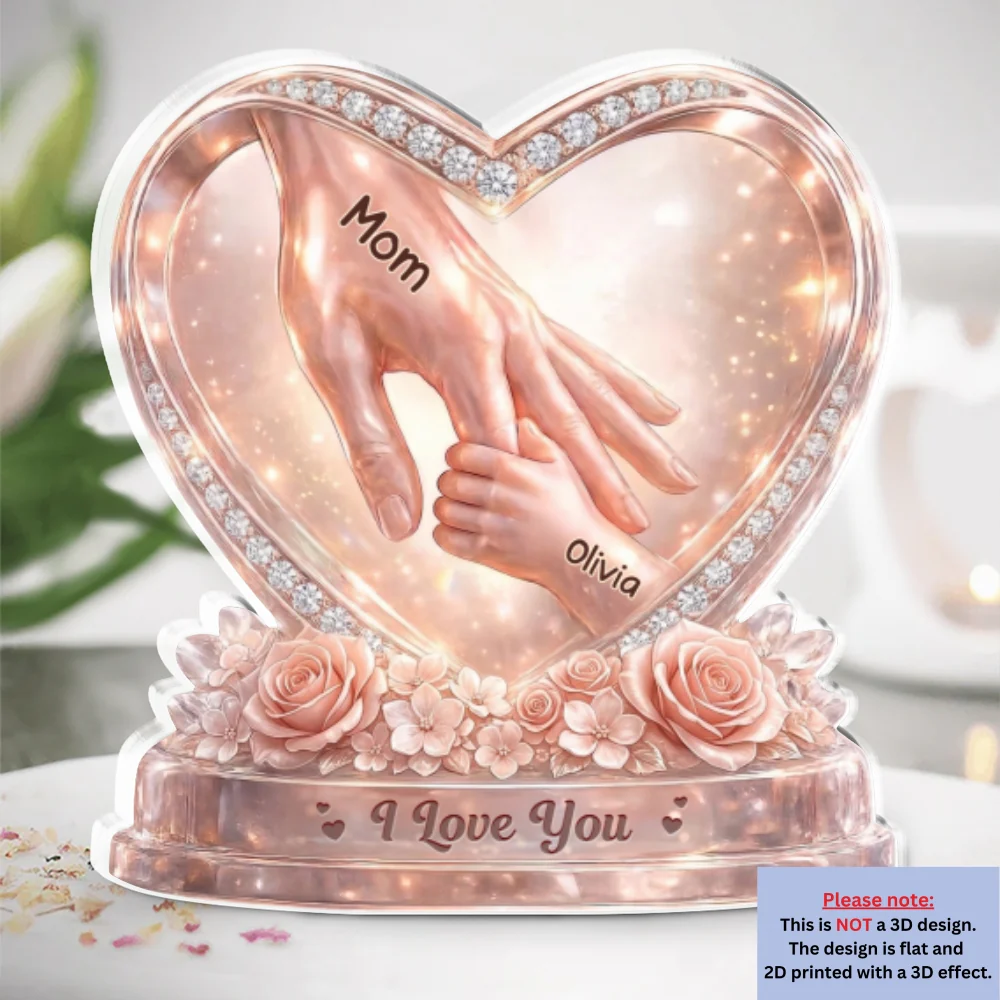 Hold Your Hand Forever - Personalized Custom Acrylic Plaque - Image 7