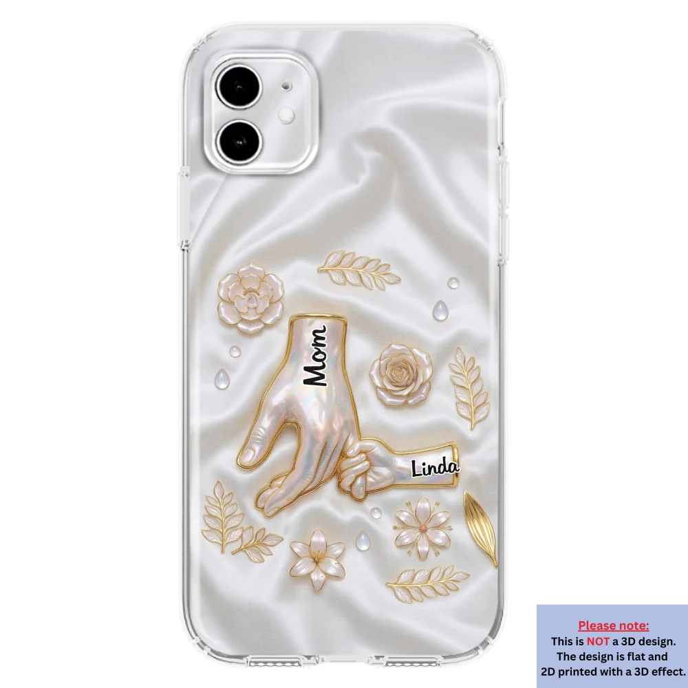 Holding Hands Family - Personalized Custom 3D Inflated Effect Phone Case - Image 11