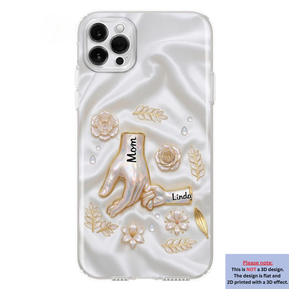 Holding Hands Family - Personalized Custom 3D Inflated Effect Phone Case - Image 15