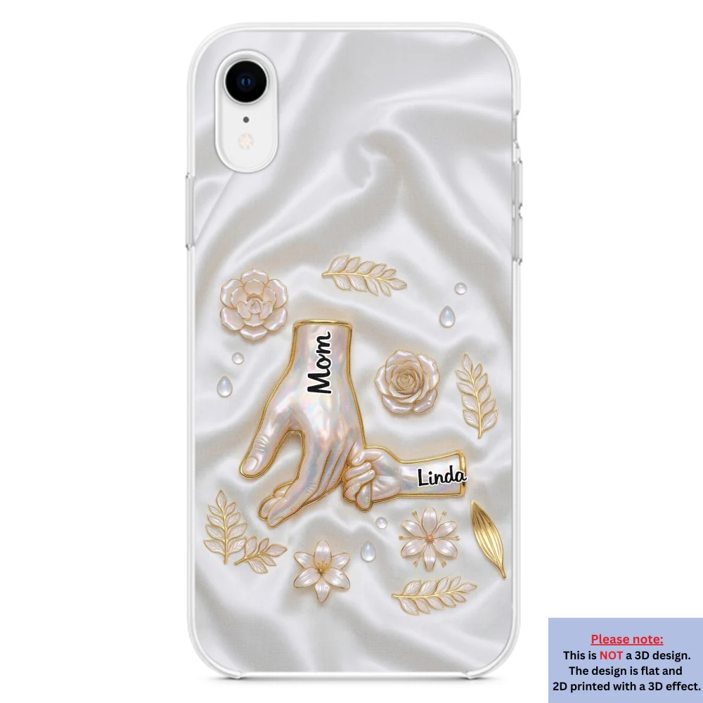 Holding Hands Family - Personalized Custom 3D Inflated Effect Phone Case - Image 23