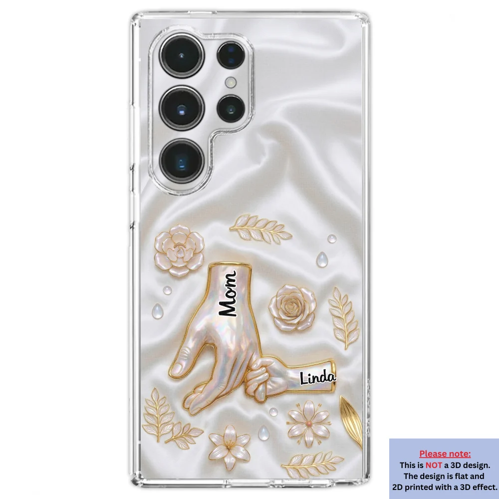 Holding Hands Family - Personalized Custom 3D Inflated Effect Phone Case - Image 33