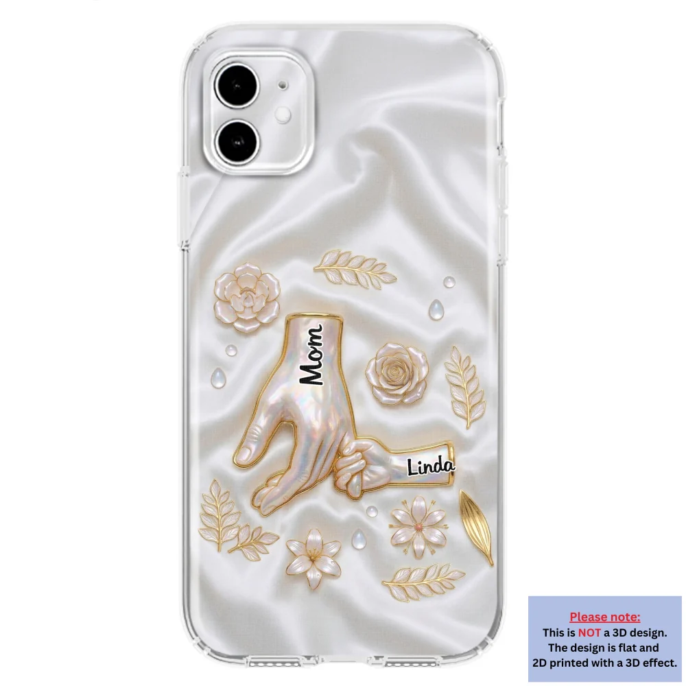 Holding Hands Family - Personalized Custom 3D Inflated Effect Phone Case - Image 8