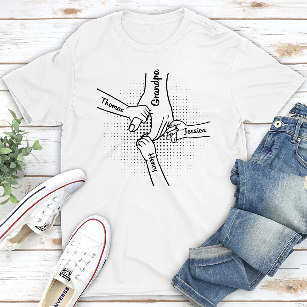 Holding Hands - Personalized Custom Shirt - Image 5