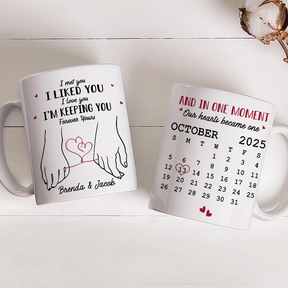 Holding You Feels Like Home - Personalized Custom Coffee Mug - Image 3