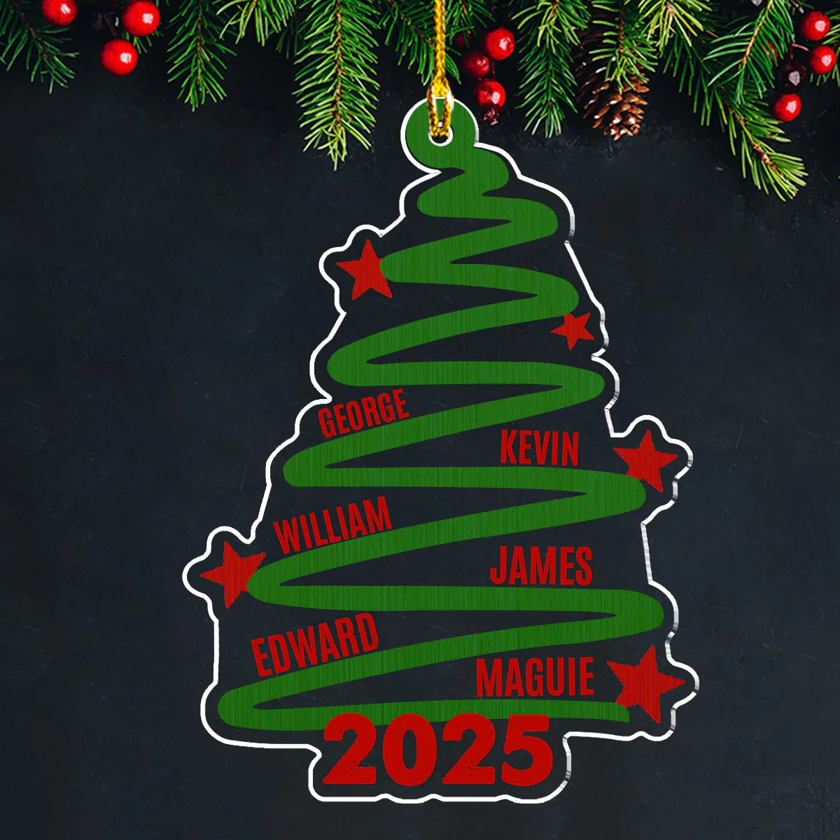 Home Gathering - Personalized Custom Acrylic Ornament - Image 4
