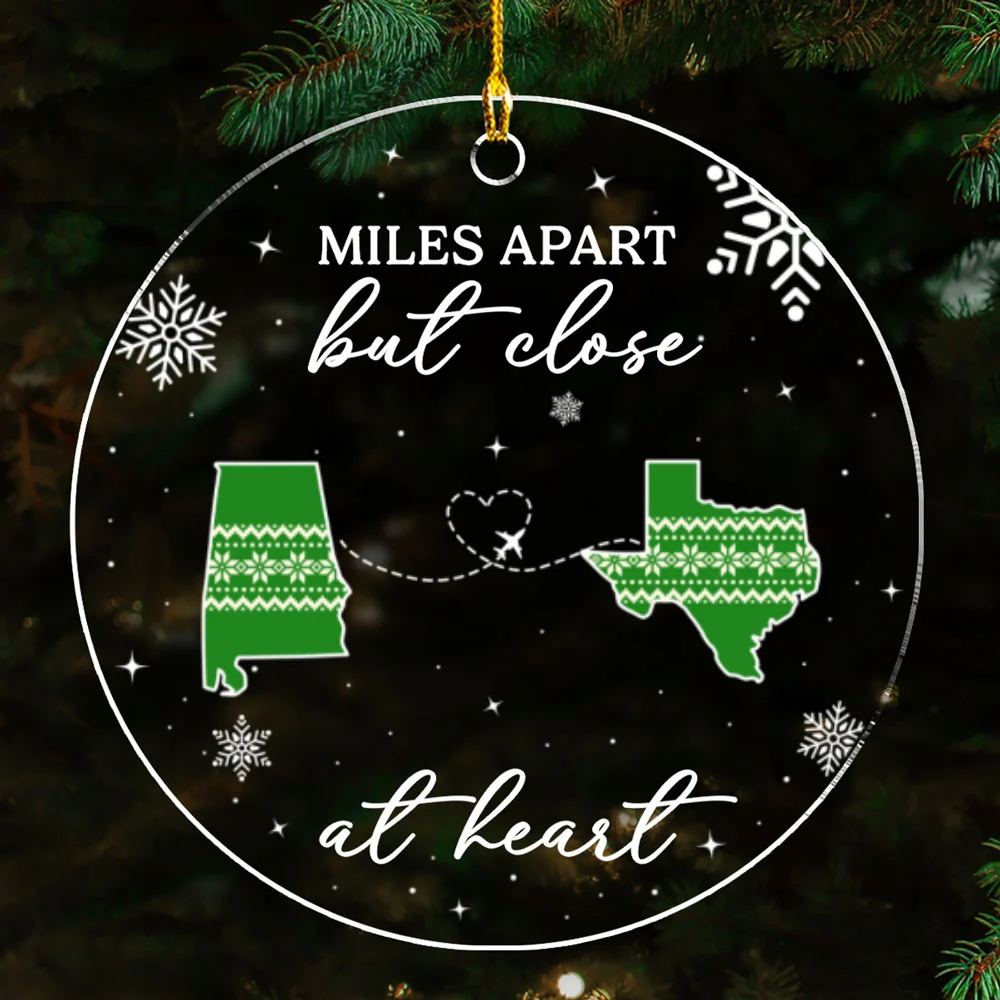 Home Is Where - Personalized Custom Acrylic Ornament - Image 6