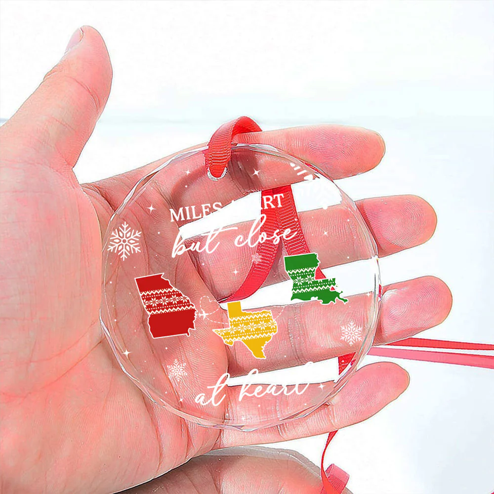 Home Is Where - Personalized Custom Glass Ornament - Image 3